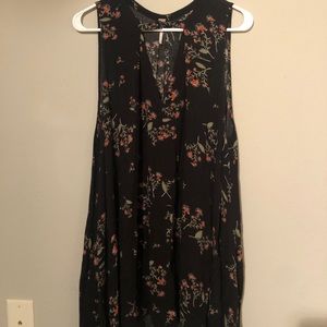 Free People Floral Tunic size S